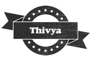 Thivya grunge logo