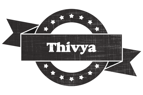 Thivya grunge logo
