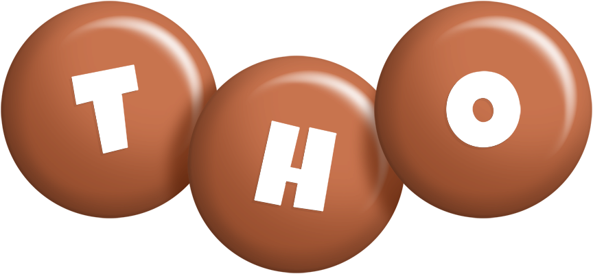 Tho candy-brown logo