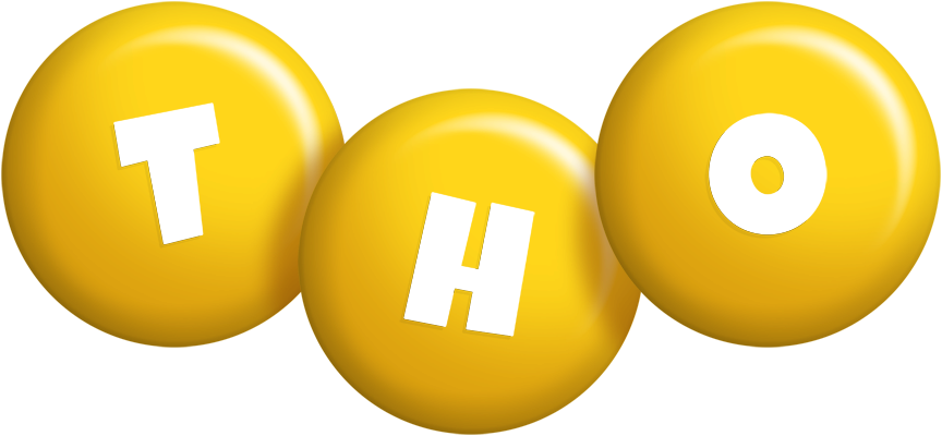 Tho candy-yellow logo