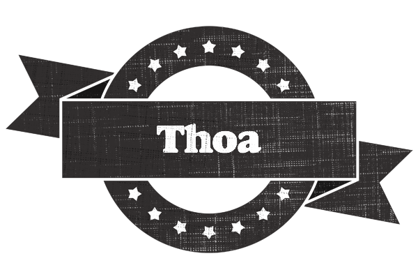 Thoa grunge logo
