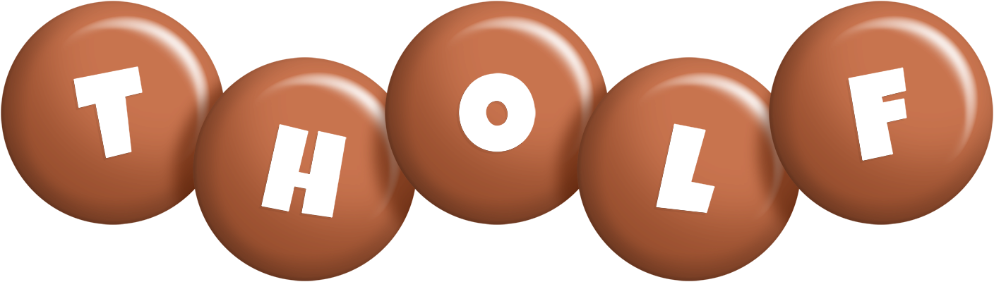 Tholf candy-brown logo