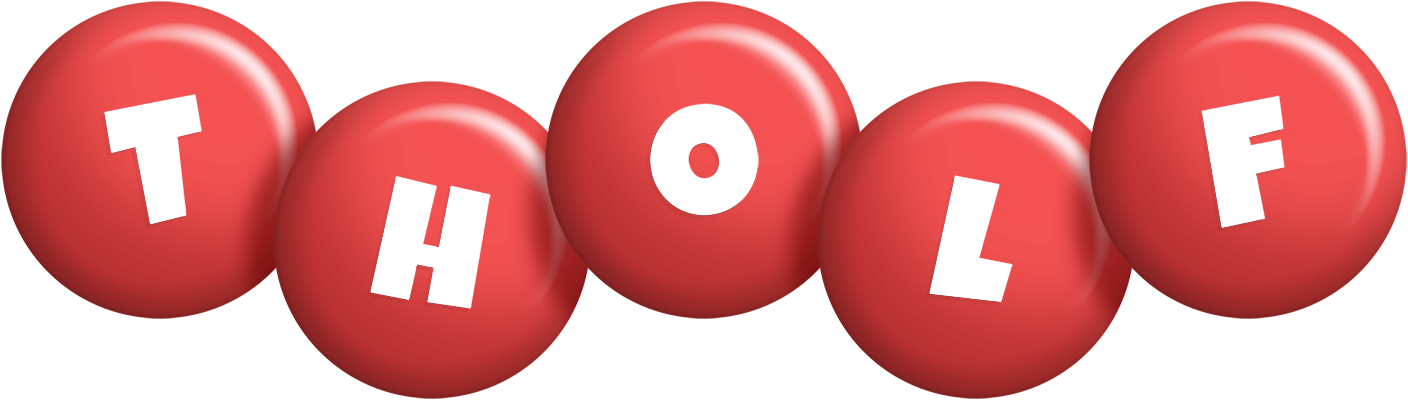 Tholf candy-red logo