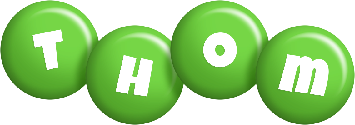 Thom candy-green logo