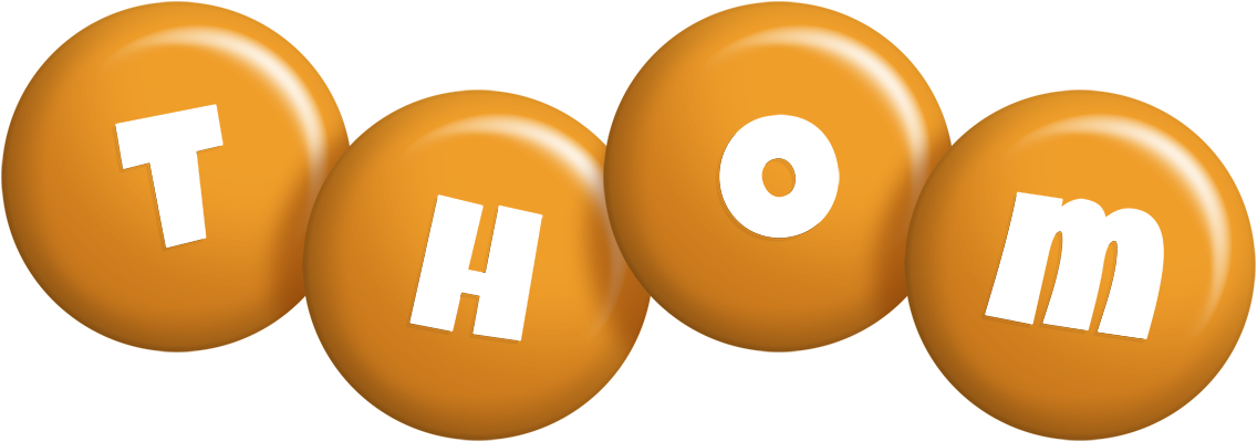 Thom candy-orange logo