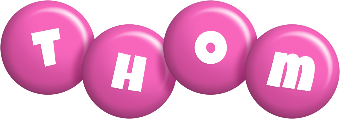 Thom candy-pink logo
