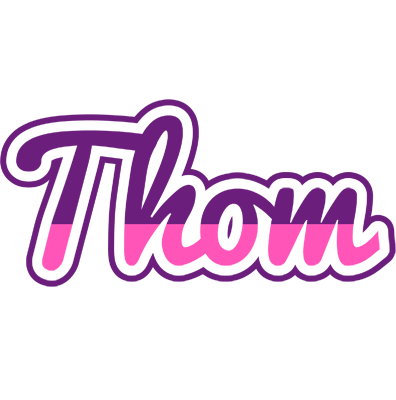 Thom cheerful logo