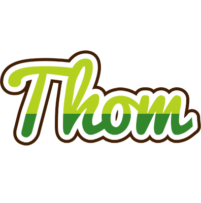 Thom golfing logo