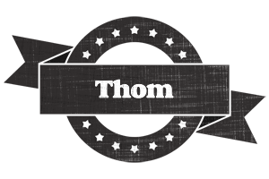 Thom grunge logo