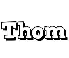 Thom snowing logo