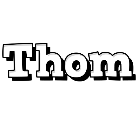 Thom snowing logo
