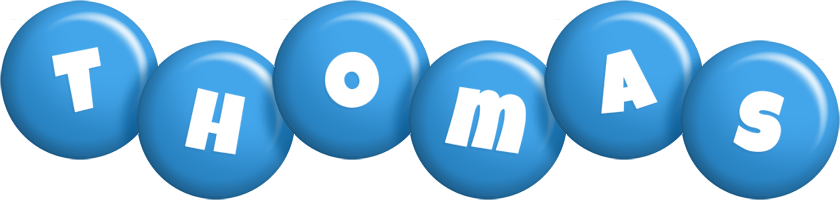 Thomas candy-blue logo