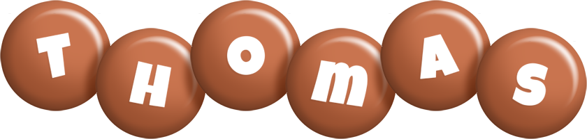 Thomas candy-brown logo