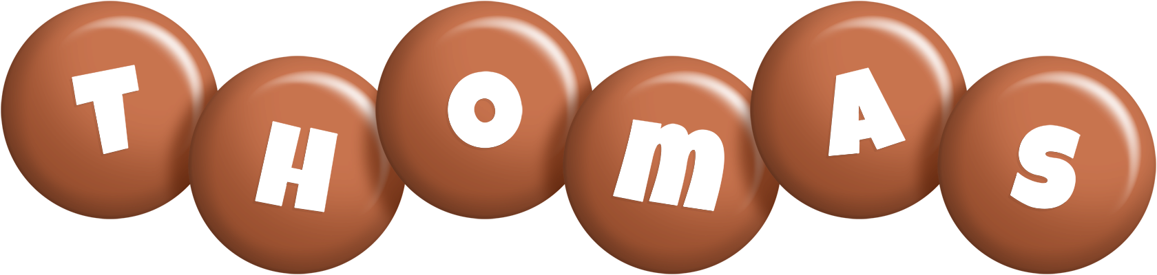 Thomas candy-brown logo