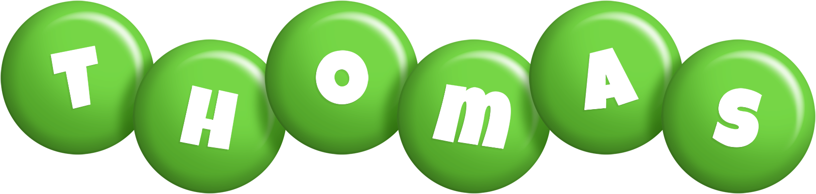 Thomas candy-green logo
