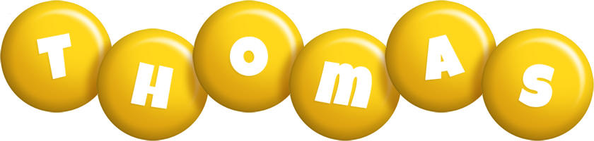 Thomas candy-yellow logo
