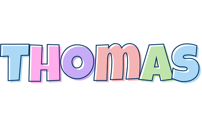 Thomas pastel logo