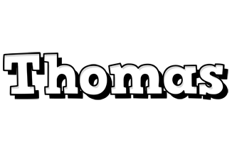 Thomas snowing logo