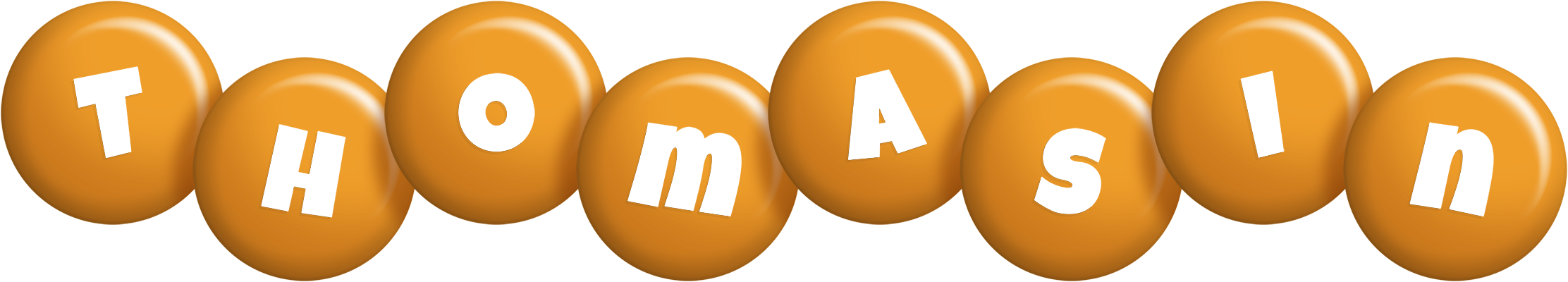 Thomasin candy-orange logo