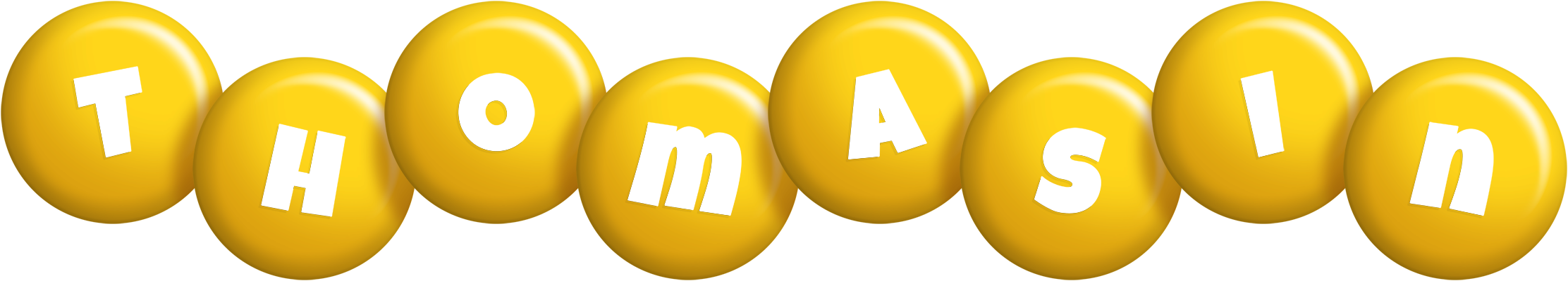 Thomasin candy-yellow logo