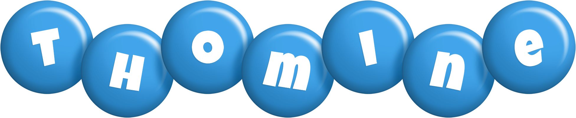 Thomine candy-blue logo