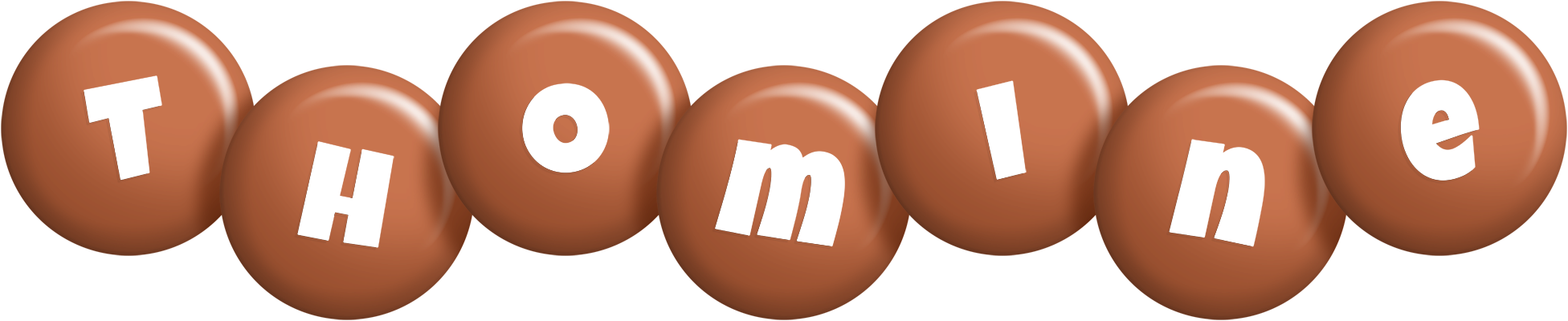 Thomine candy-brown logo