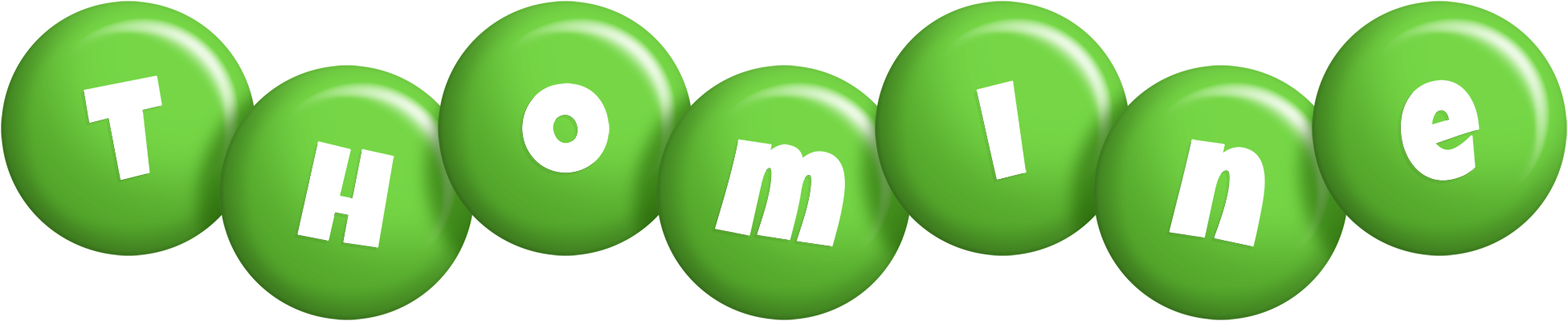 Thomine candy-green logo