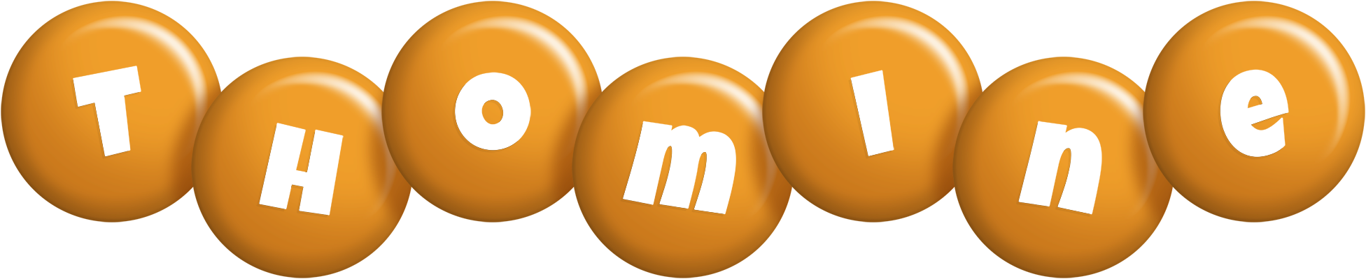 Thomine candy-orange logo
