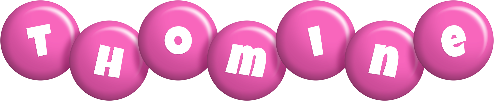 Thomine candy-pink logo