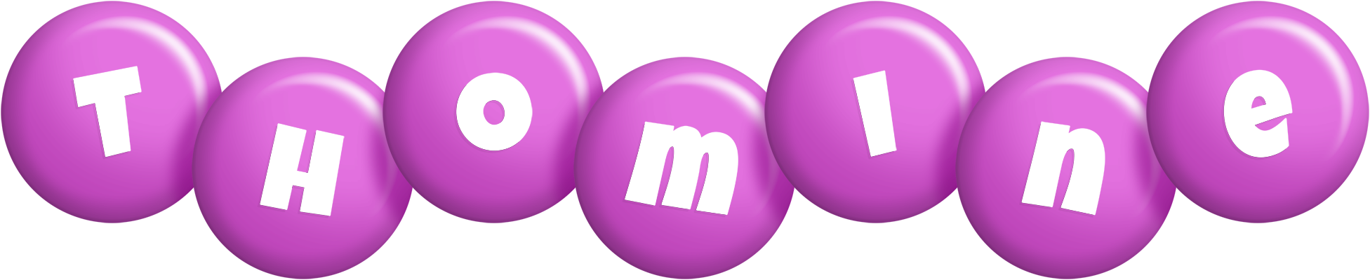 Thomine candy-purple logo