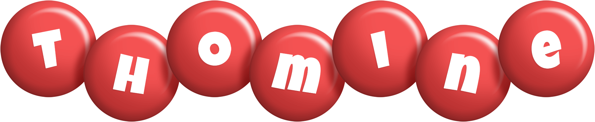 Thomine candy-red logo