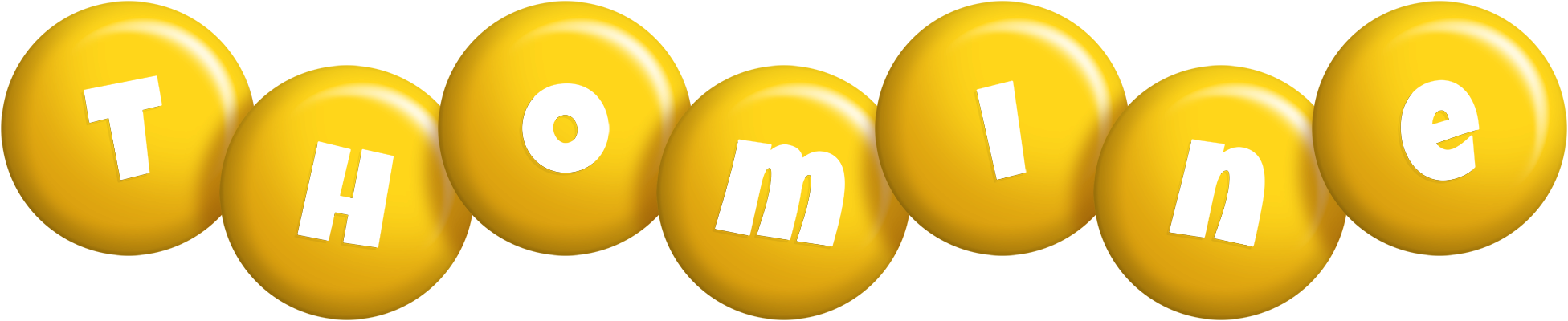 Thomine candy-yellow logo