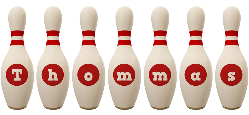 Thommas bowling-pin logo