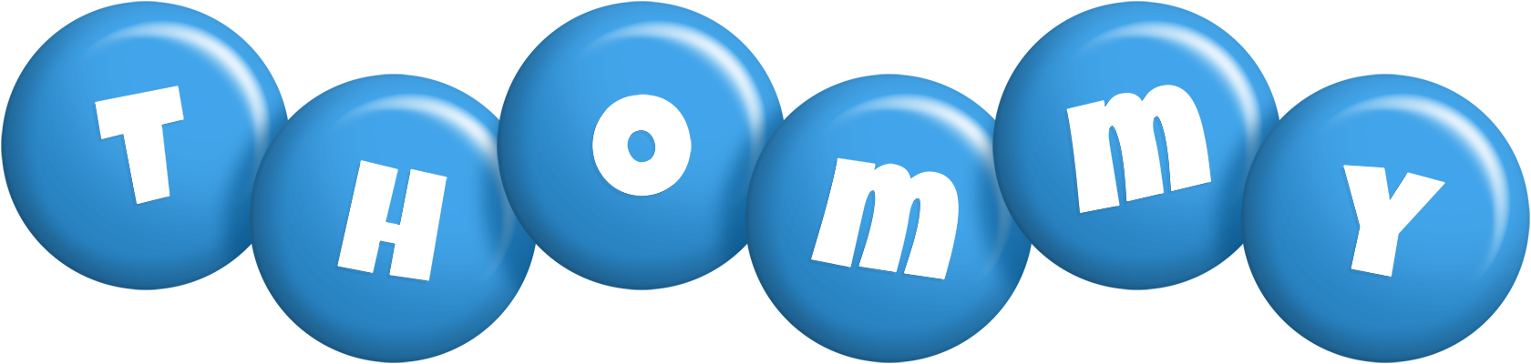Thommy candy-blue logo