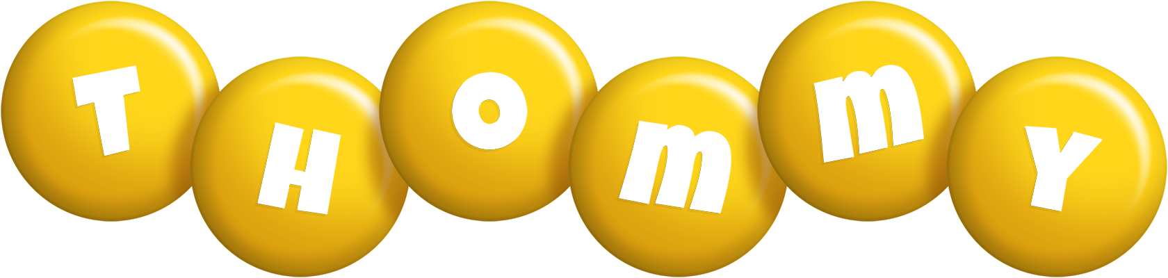 Thommy candy-yellow logo