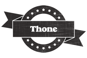 Thone grunge logo