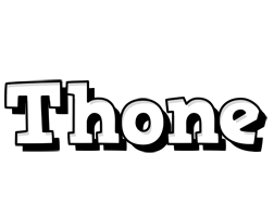 Thone snowing logo