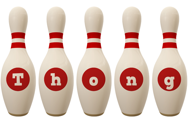 Thong bowling-pin logo