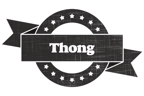 Thong grunge logo