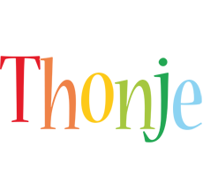 Thonje birthday logo