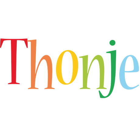 Thonje birthday logo