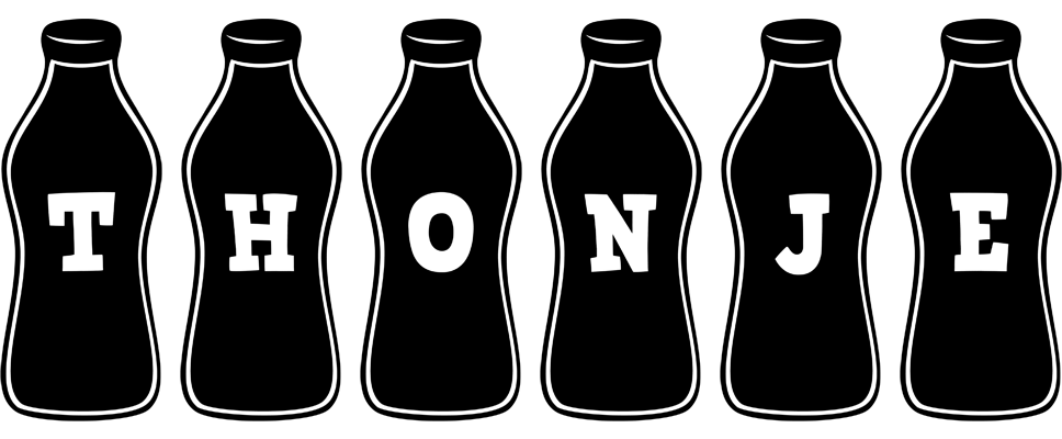 Thonje bottle logo