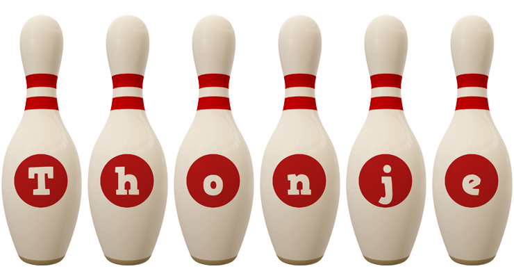 Thonje bowling-pin logo