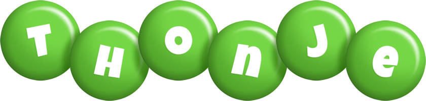 Thonje candy-green logo