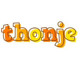 Thonje desert logo