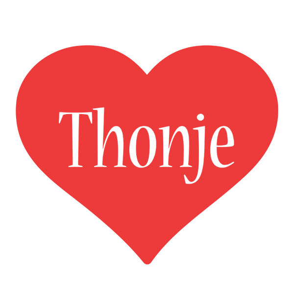 Thonje love logo