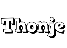 Thonje snowing logo