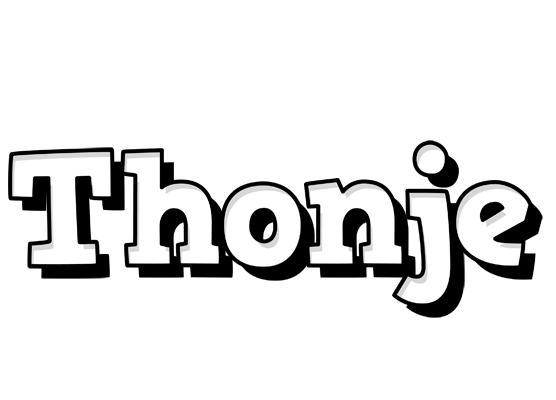 Thonje snowing logo