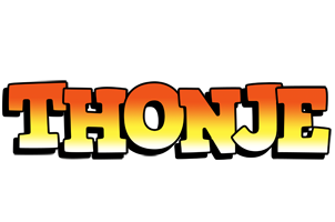 Thonje sunset logo