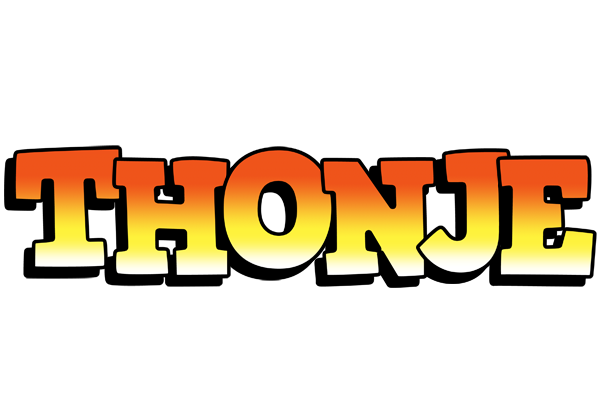 Thonje sunset logo